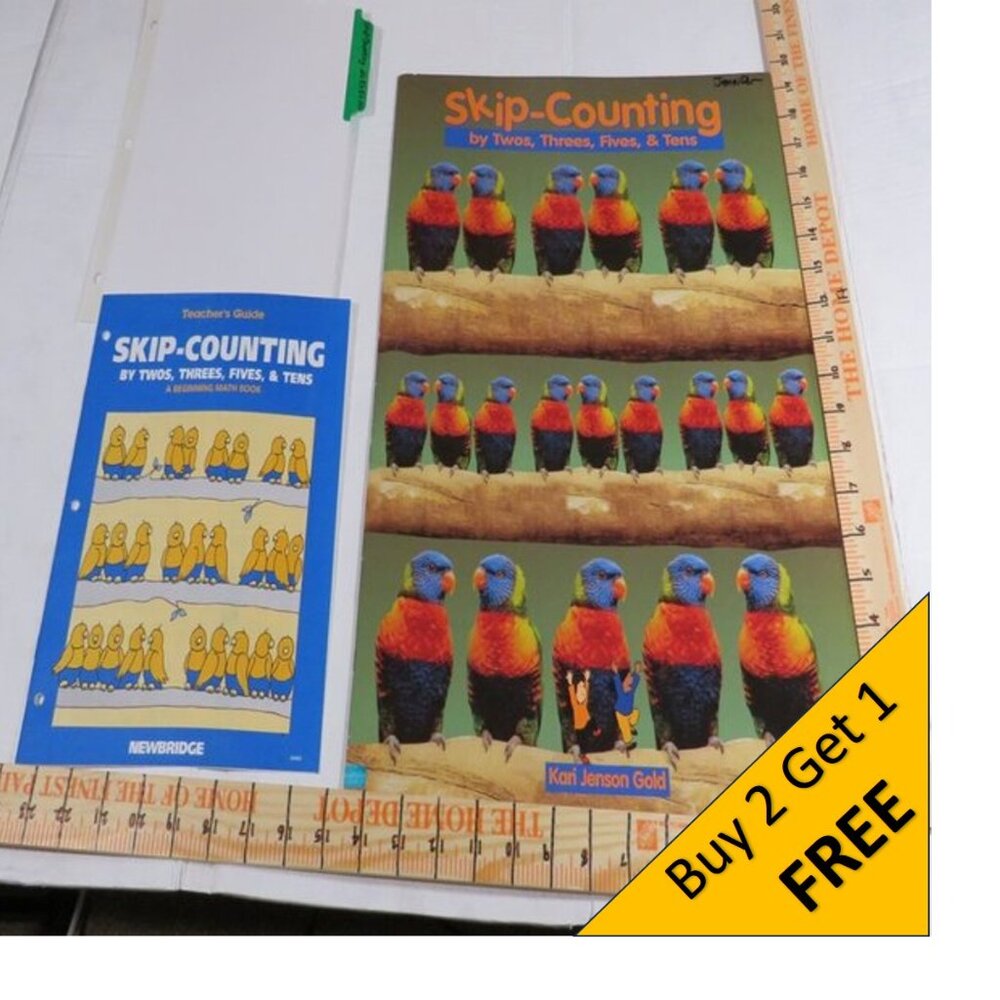 Skip Counting BIG BOOK (almost 2 feet tall) with teacher pages CLASSROOM SIZE